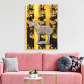 Chinese Aziatisch Terracotta Paard Canvas Print (Insitu (Woonkamer))