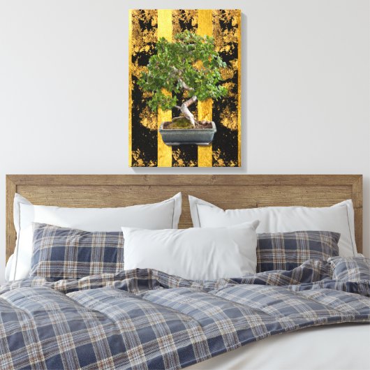 Chinese Aziatische Bonsai Tree Stretted Canvas Pri (Insitu (Slaapkamer))