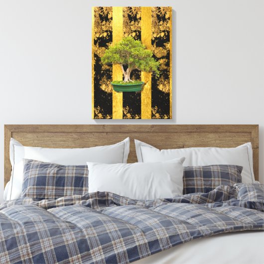 Chinese Aziatische Bonsai Tree Stretted Canvas Pri (Insitu (Slaapkamer))