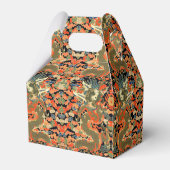 Chinese Aziatische draak kleurrijke kunst Bedankdoosjes (Achterkant)