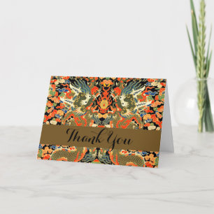 Chinese Aziatische draak kleurrijke kunst Bedankkaart