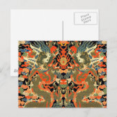 Chinese Aziatische draak kleurrijke kunst Briefkaart (Voorkant / Achterkant)