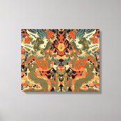 Chinese Aziatische draak kleurrijke kunst Canvas Afdruk (Voorkant)
