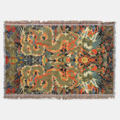 Chinese Aziatische draak kleurrijke kunst Deken (Voorkant)