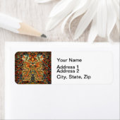 Chinese Aziatische draak kleurrijke kunst Etiket (Insitu)