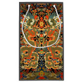 Chinese Aziatische draak kleurrijke kunst Klein Cadeauzakje (Achterkant)