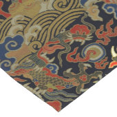 Chinese Aziatische draak kleurrijke kunst Korte Tafelloper (Hoek)