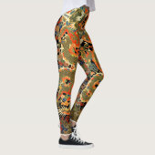Chinese Aziatische draak kleurrijke kunst Leggings (Rechts)