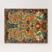 Chinese Aziatische draak kleurrijke kunst Legpuzzel (Horizontaal)