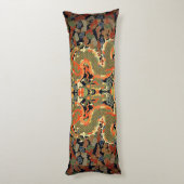 Chinese Aziatische draak kleurrijke kunst Lichaamskussen (Achterkant (Verticaal))