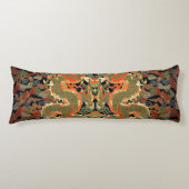 Chinese Aziatische draak kleurrijke kunst Lichaamskussen (Voorkant)