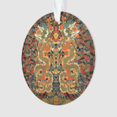 Chinese Aziatische draak kleurrijke kunst Ornament (voorkant)