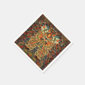 Chinese Aziatische draak kleurrijke kunst Servet (Hoek)