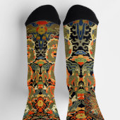 Chinese Aziatische draak kleurrijke kunst Sokken (Top)