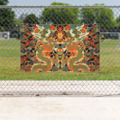 Chinese Aziatische draak kleurrijke kunst Spandoek (Insitu)