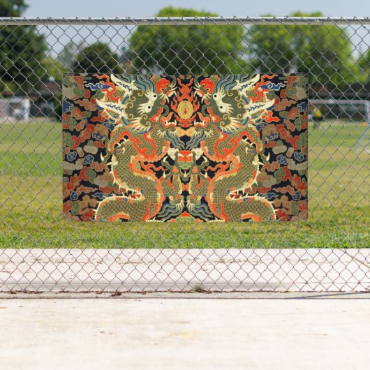 Chinese Aziatische draak kleurrijke kunst Spandoek (Insitu)