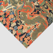 Chinese Aziatische draak kleurrijke kunst Tissuepapier (Detail)