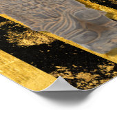 Chinese Aziatische Terracotta Warrior Gouden Muur Poster (Hoek)