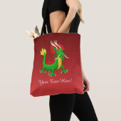 Chinese Azure Draak Tote Bag (Dichtbij)