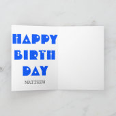 Chinese B Dog Year Zodiac Personality Birthday GC Kaart (Binnen)