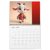 Chinese Baby Zodiac Animals Jaar van het Paard 202 Kalender (Mar 2027)