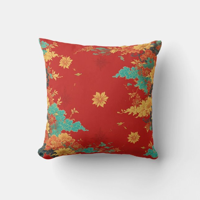 chinese background throw pillow kussen (Voorkant)