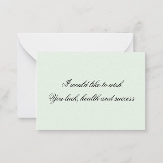 Chinese bamboe in schilderstijl notitiekaartje (Achterkant)