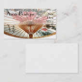 Chinese bamboe - Umbrella - Aziatische goederen Visitekaartje (Voorkant / Achterkant)