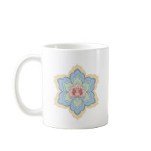 Chinese Baoxiang Bloemen in Peach & Sky