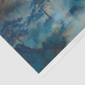 Chinese Bergen en Bomen Landschap Decoupage Tissuepapier (Detail)