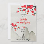 Chinese Birthday Invitation template New year invi Kaart (Voorkant)