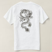 Chinese Black Dragon T-shirt – Mythische Aziatisch (Design achterkant)