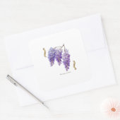 Chinese Blauweregen Vierkante Sticker (Envelop)