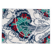 CHINESE BLOEMEN PRINT CADEAUZAK GROOT CADEAUZAKJE (Achterkant)