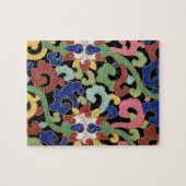 Chinese bloemenillustratie legpuzzel (Horizontaal)
