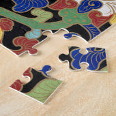 Chinese bloemenillustratie legpuzzel (Zijkant)