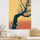 Chinese Bloesem Boom Poster (Keuken)