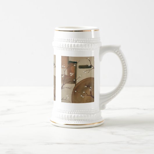 Chinese Blossom Beer Stein Bierpul (Rechts)