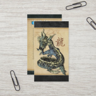 Chinese Blue Dragon Profile-kaarten Visitekaartje