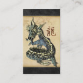Chinese Blue Dragon Profile-kaarten Visitekaartje (Voorkant)