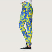 Chinese Blue Dragon Yoga Pants die draaien Leggings (Links)