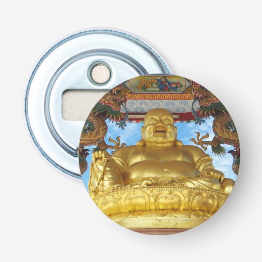 Chinese boeddha button flesopener (Voorkant)