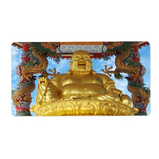 Chinese boeddha etiket (Voorkant)