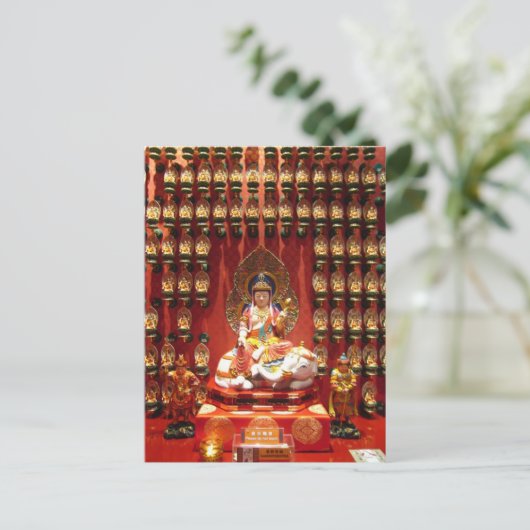 Chinese boeddhistische tempel briefkaart (Staand voorkant)