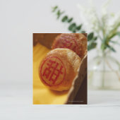 Chinese bonenpasta met Chinees karakter Briefkaart (Staand voorkant)