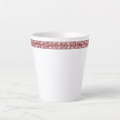 Chinese Border Latte Mok (Voorkant)