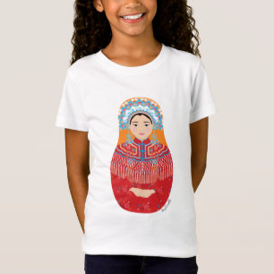 Chinese Bride Matryoshka Girls' T-shirt