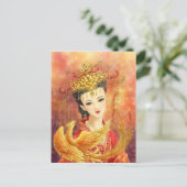 Chinese Bride met Phoenix Fantasy Postcard Briefkaart (Staand voorkant)