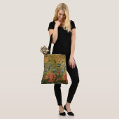 Chinese Brocade Green Tote Bag (Op model)