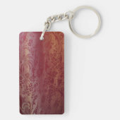 Chinese Brocade Roze Sleutelhanger (achterkant)
